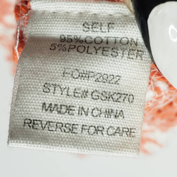 Timing Crochet Crop Tank Top White Orange Large XL Boho Hippie NEW - Picture 4 of 8